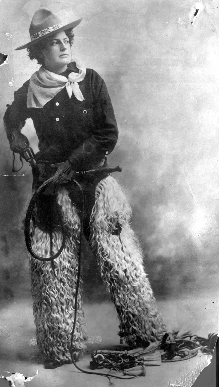 أديل فوجل ، راعية البقر ، 1880-1900 بواسطة مصور أمريكي