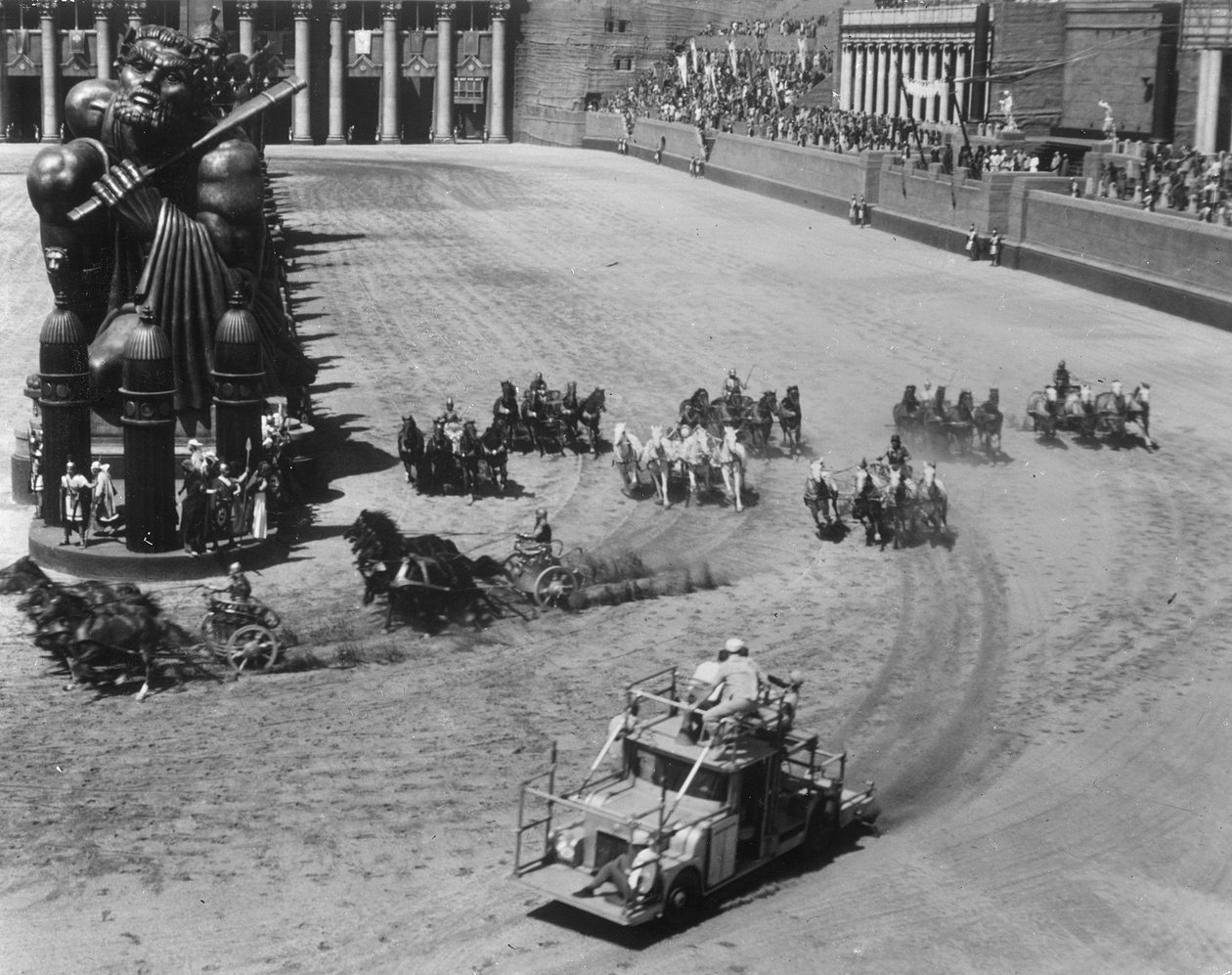 تصوير سباق المركبات من "بن هور" ، 1925 بواسطة مصور أمريكي