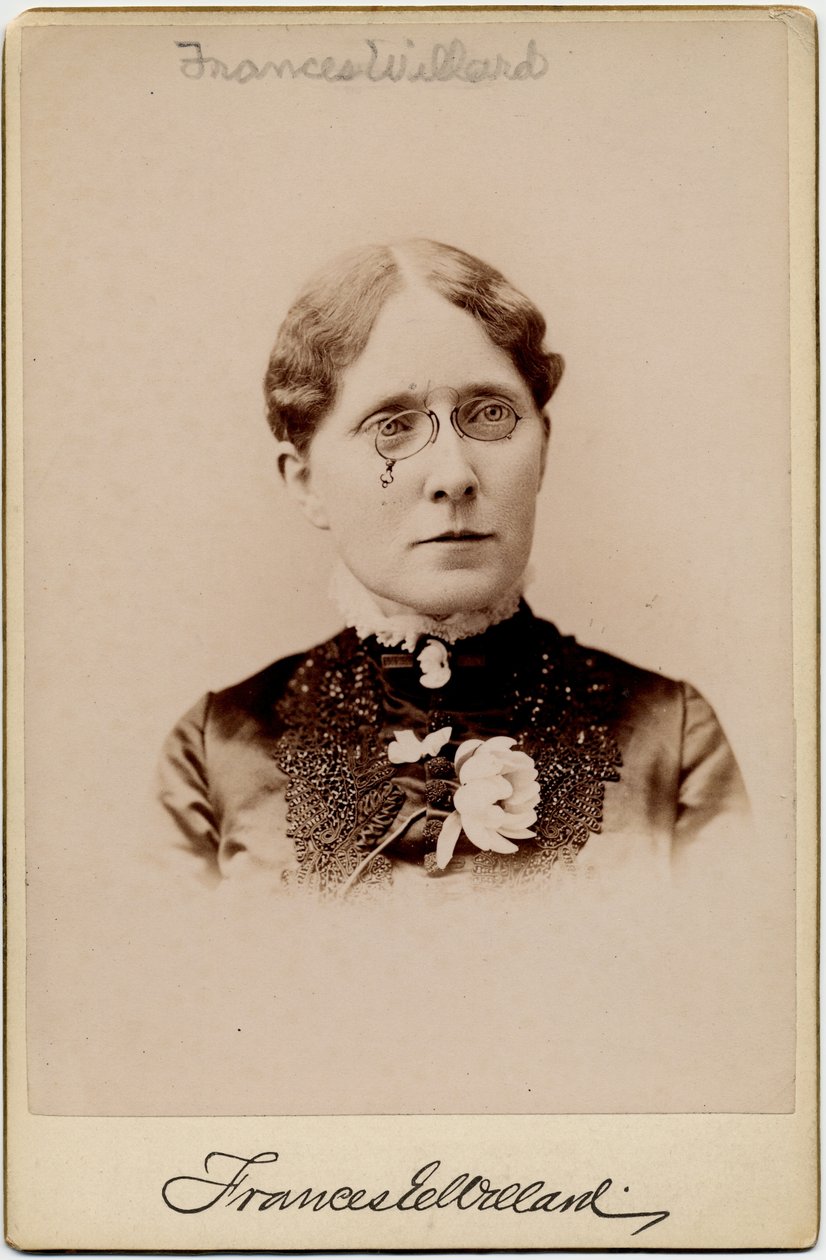 فرانسيس إليزابيث كارولين ويلارد (1839-1898) ، المرأة الأمريكية المؤثرة ، ناشطة ومعلمة للاعتدال (صورة زخرفية) بواسطة مصور أمريكي