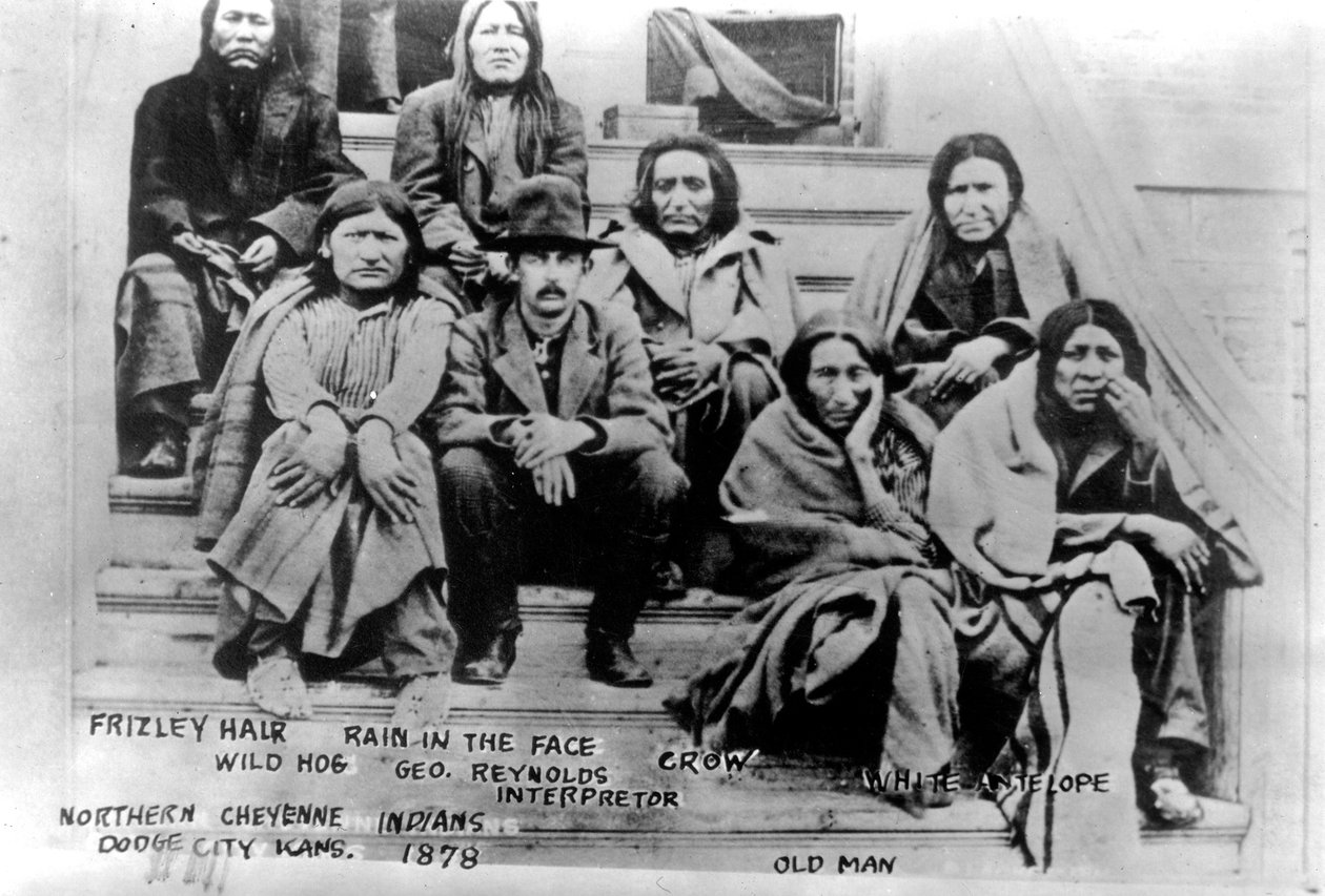 هنود شايان شماليون ، دودج سيتي ، كانساس ، 1878 بواسطة مصور أمريكي