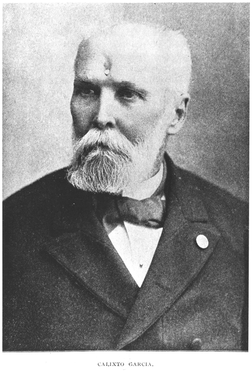 صورة لكاليكستو جارسيا (1839-1898) من قصة كوبا بقلم مراد هالستيد ، نُشر عام 1898 بواسطة مصور أمريكي