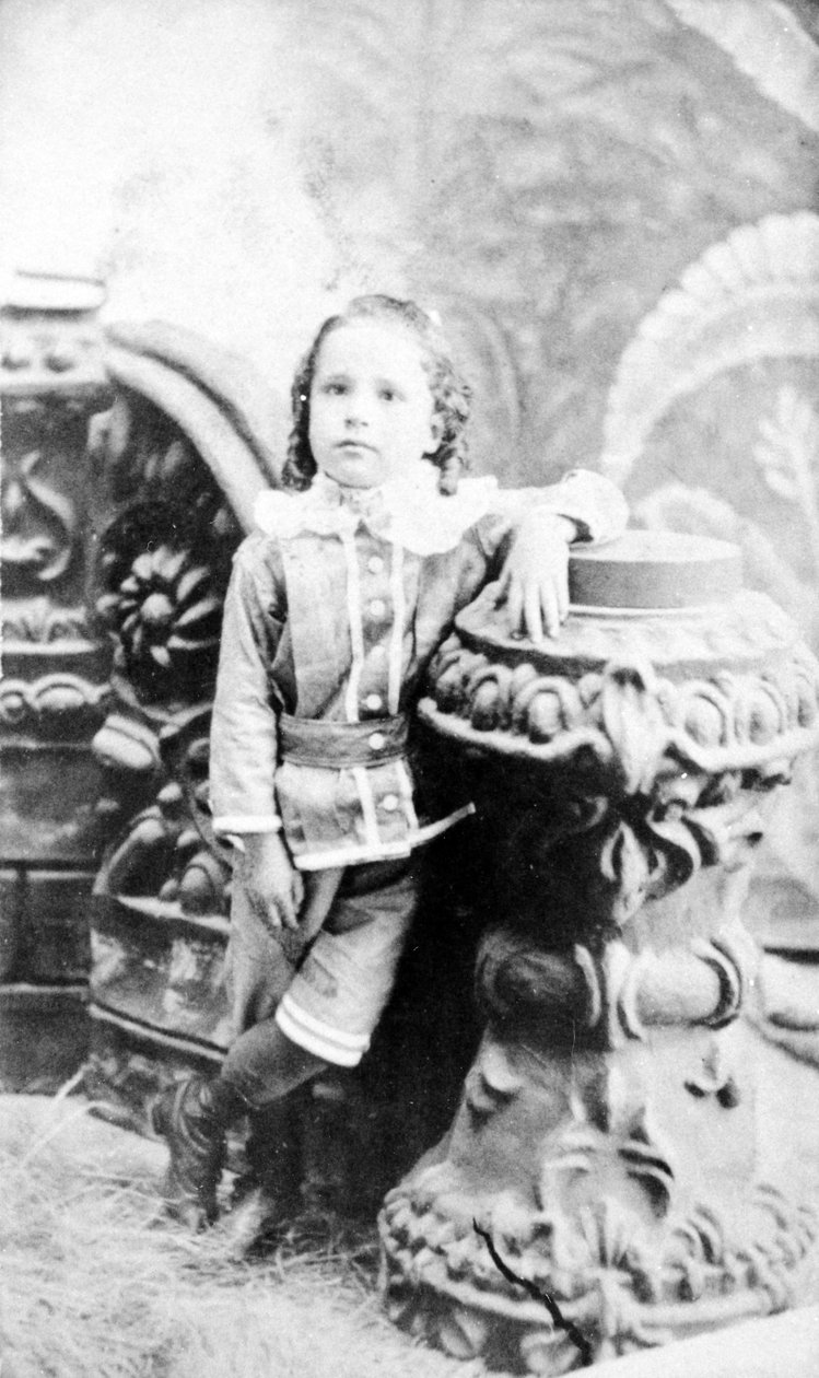 صورة لفتاة صغيرة ، 1860 بواسطة مصور أمريكي
