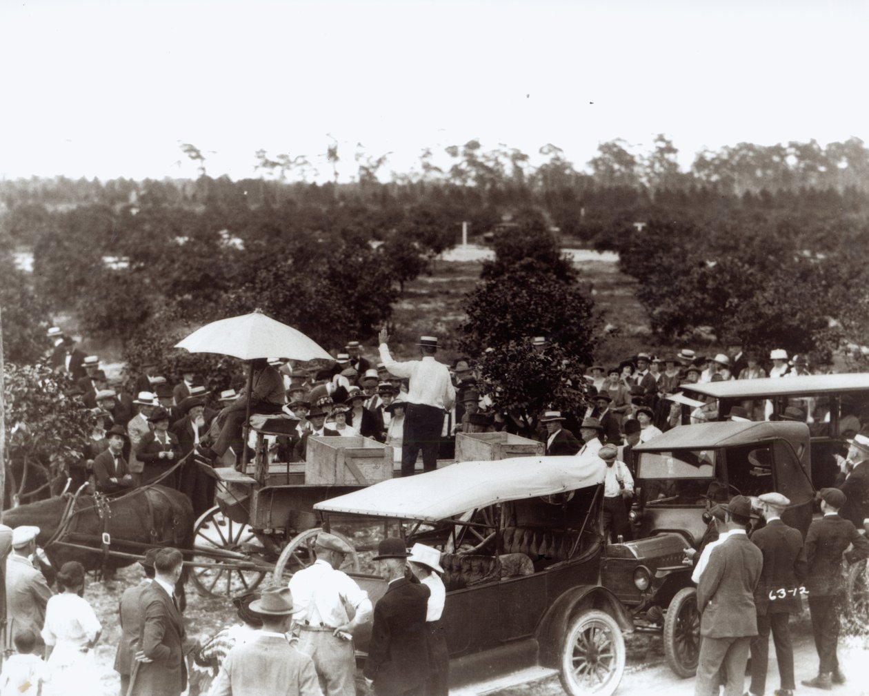 بيع أرض في كورال جابلز ، 13 ديسمبر 1920 بواسطة مصور أمريكي