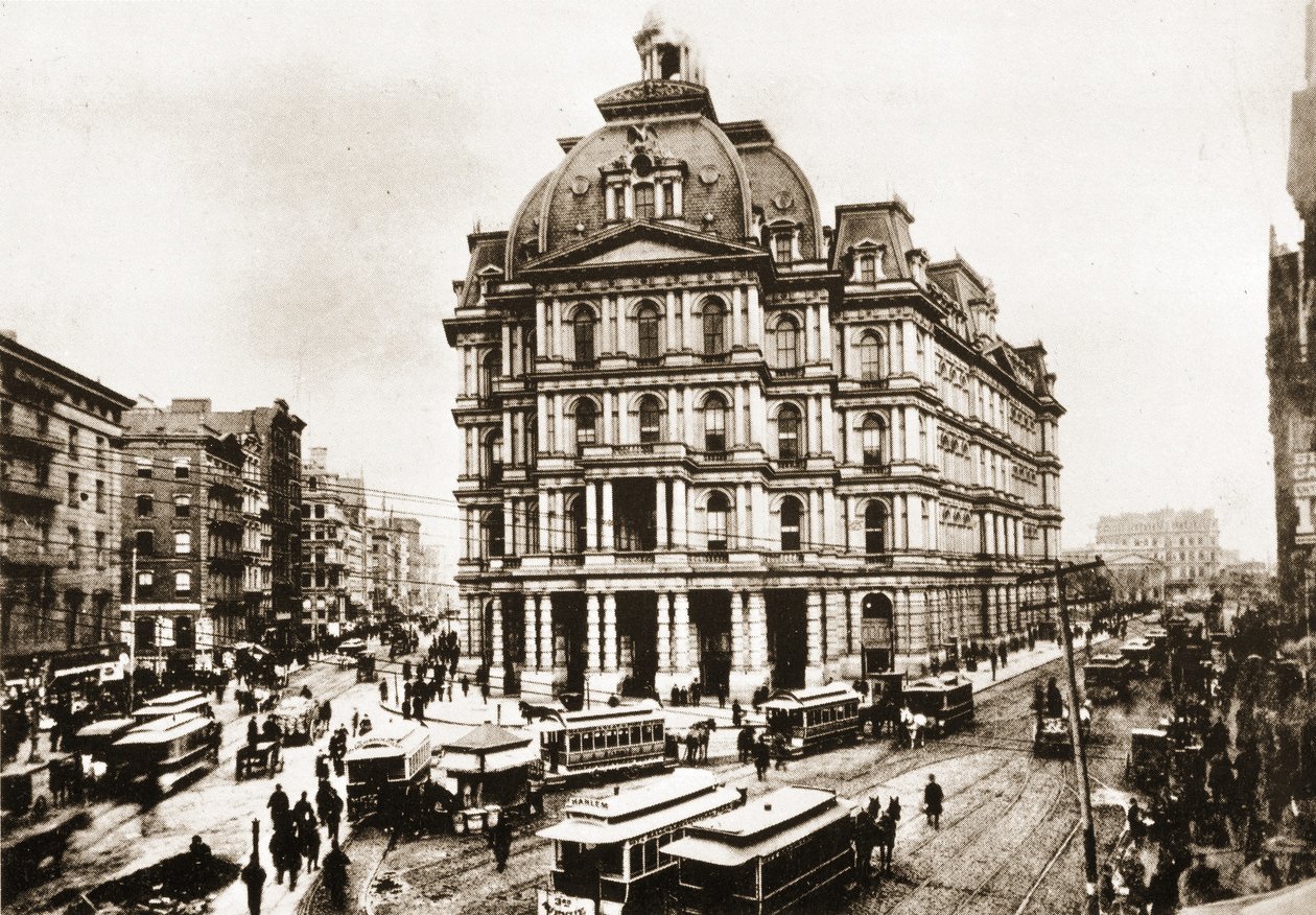 مكتب البريد القديم ، مدينة نيويورك ، 1887 بواسطة مصور أمريكي