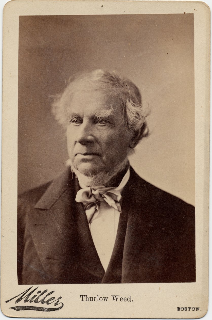ثورلو ويد (1797-1882) ، سياسي وصحفي أمريكي ؛ تصوير جورج ميللر ، بوسطن (صورة زخرفية) بواسطة مصور أمريكي