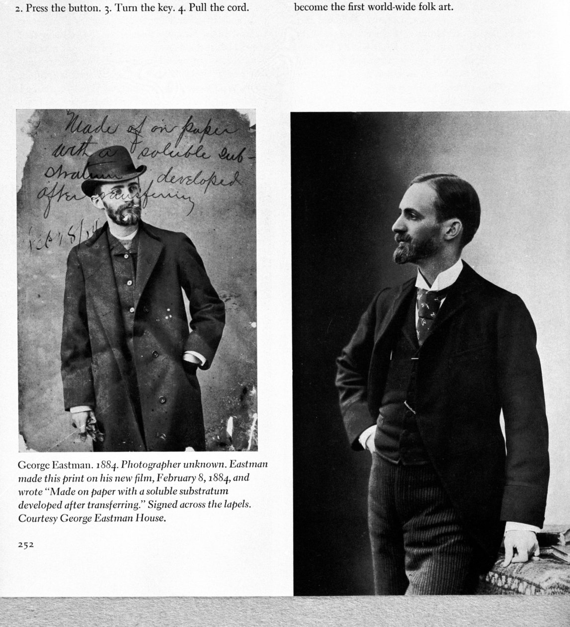 صورتان لجورج إيستمان (1854-1932) 1884 و 1890 بواسطة مصور أمريكي