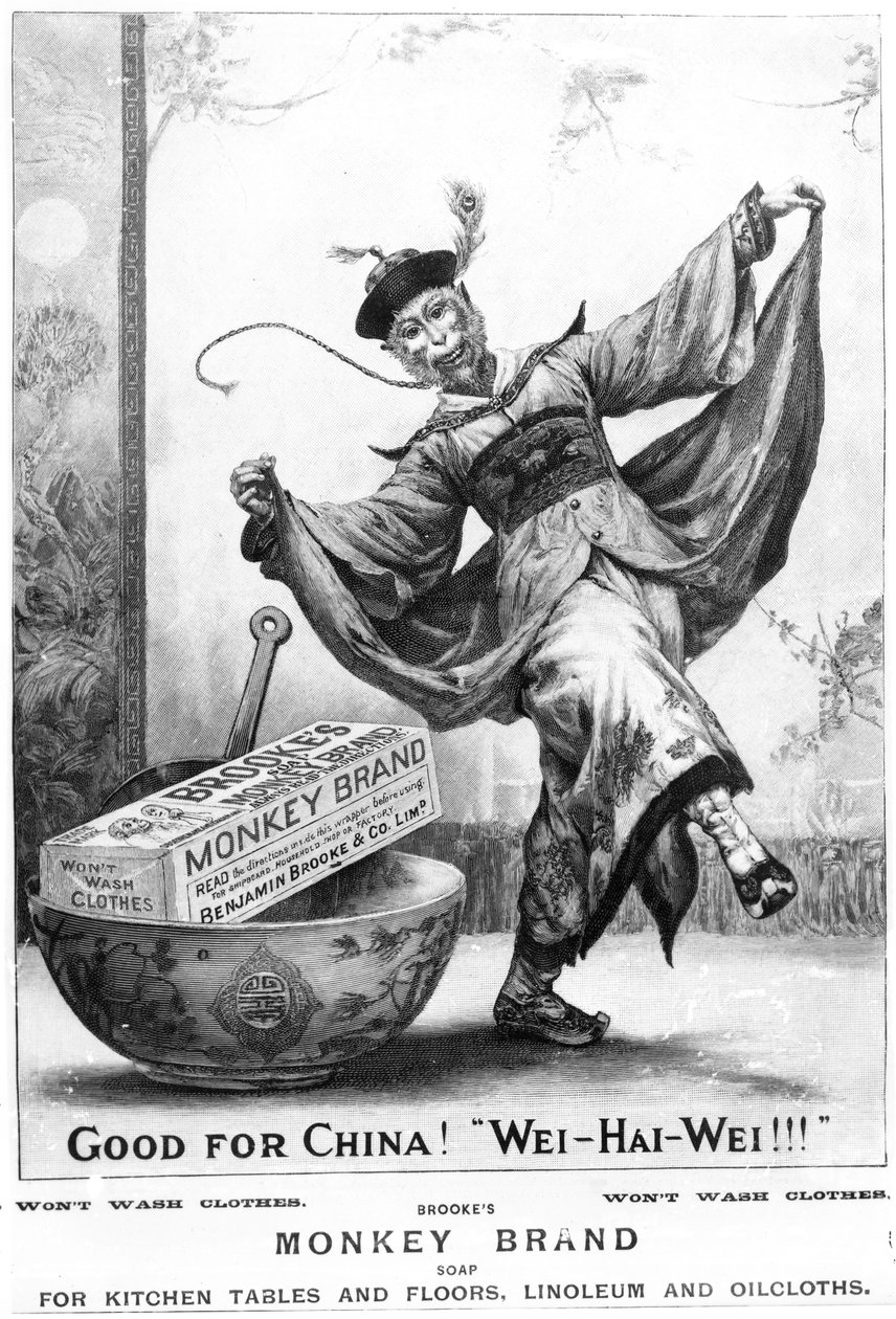 إعلان عن صابون Brooke&39;s Monkey Brand 1898 بواسطة المدرسة الأمريكية