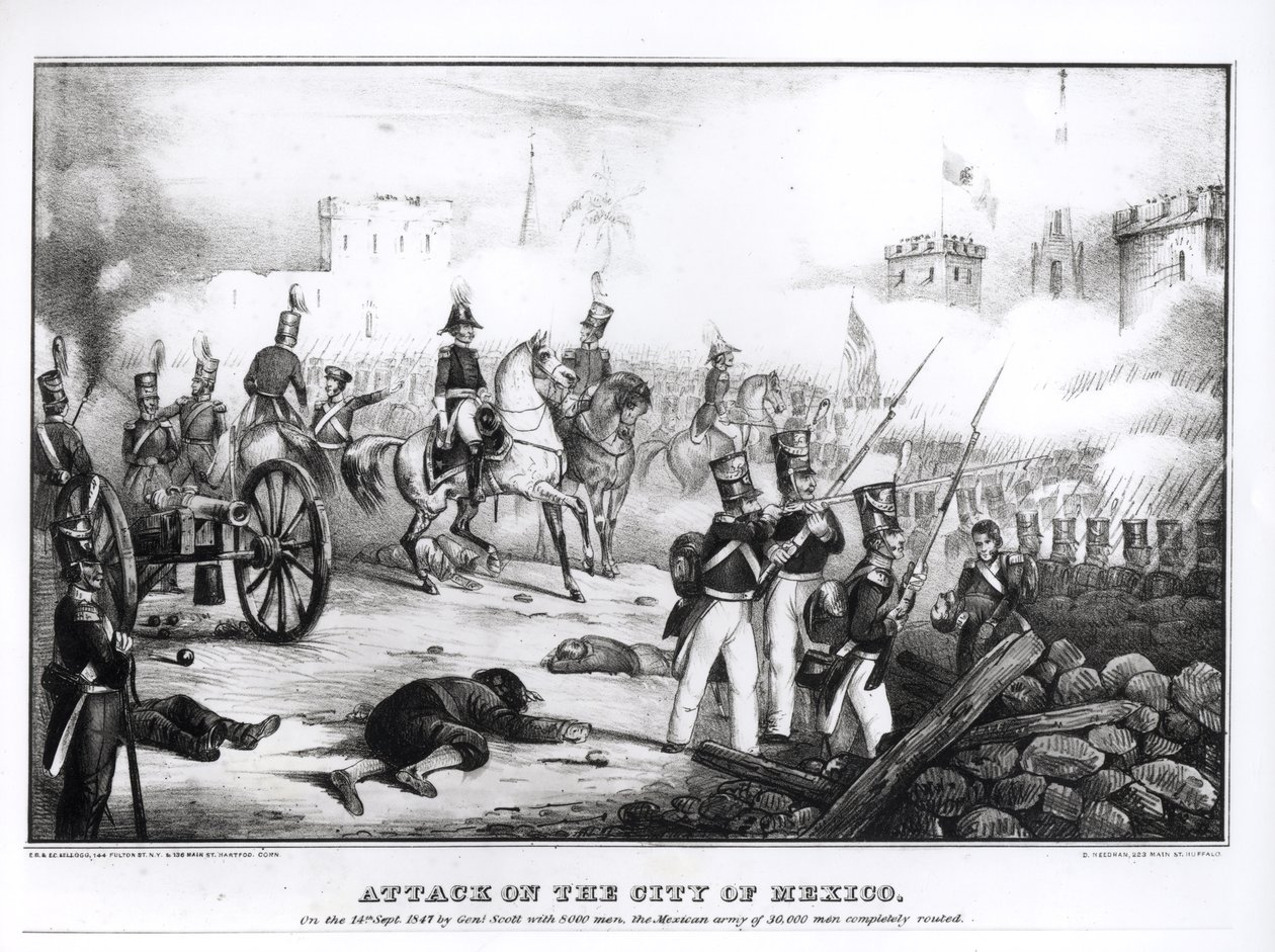 الهجوم على مدينة المكسيك ، 14 سبتمبر 1847 بواسطة المدرسة الأمريكية