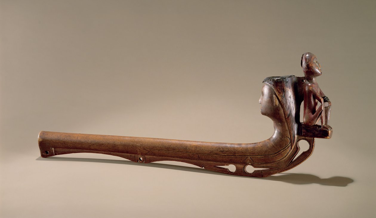 مواسير الايروكوا c.1725 (خشب) بواسطة المدرسة الأمريكية