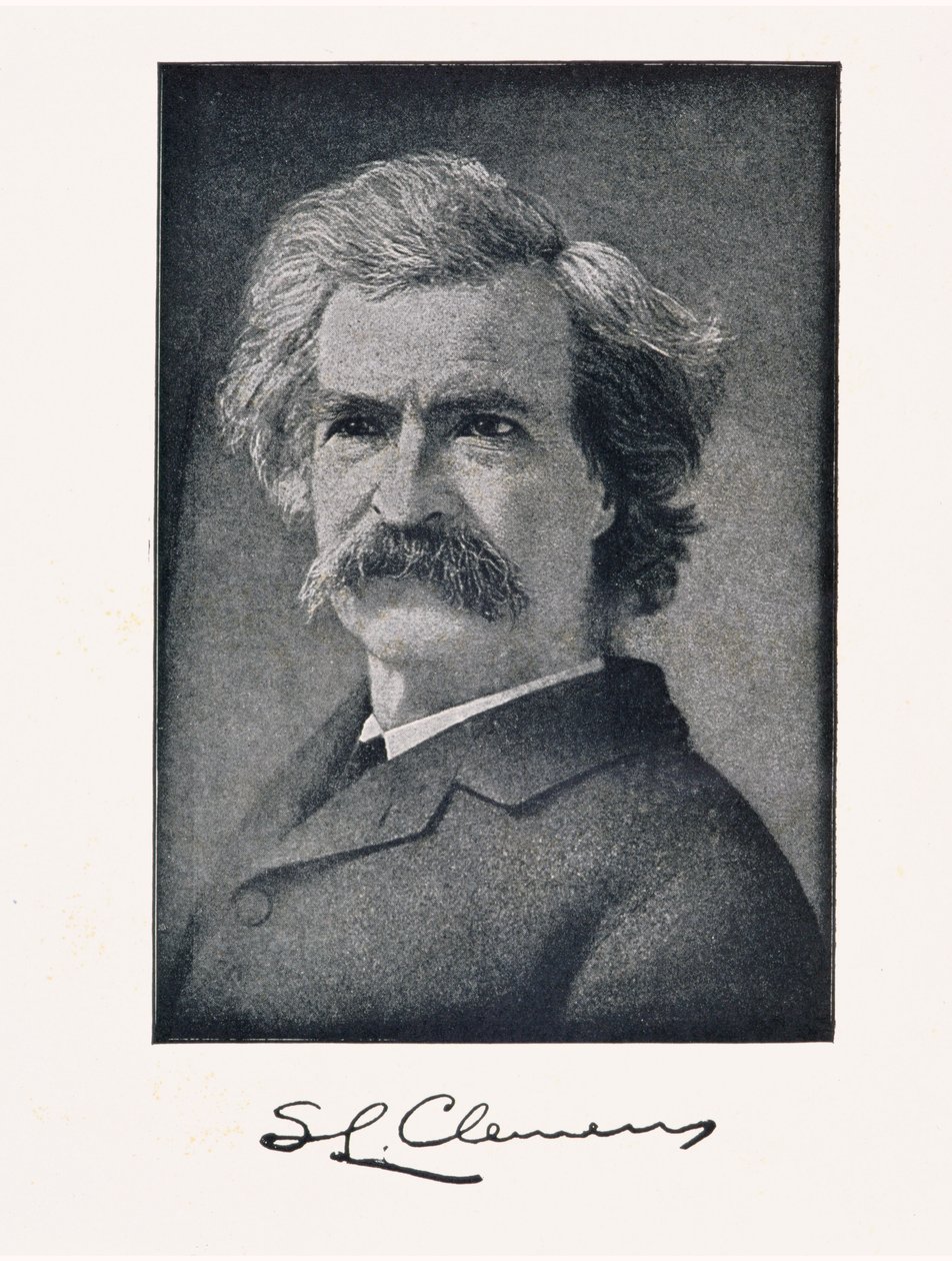 مارك توين (اسم مستعار لصموئيل لانغورن كليمنس) (1835-1910) بواسطة المدرسة الأمريكية