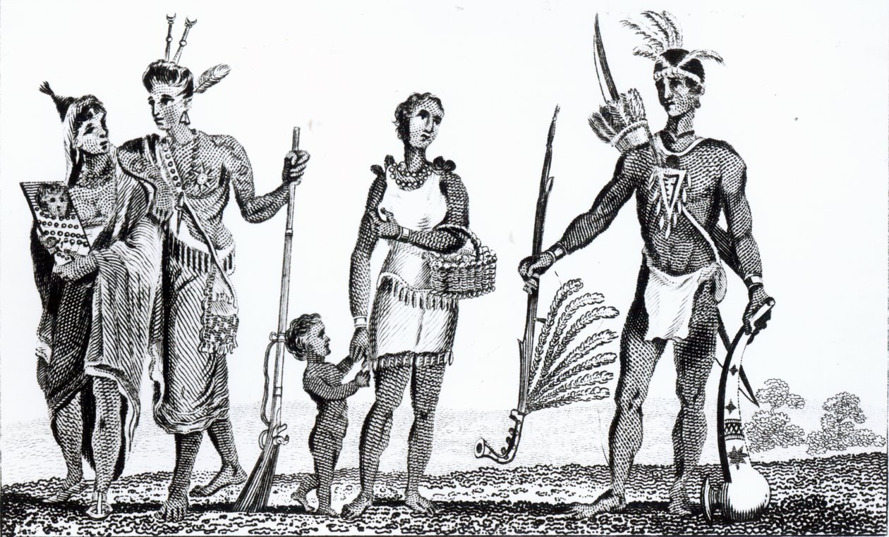 هنود أمريكا الشمالية ، حانة. بقلم ريتشارد فيليبس ، 1806 بواسطة المدرسة الأمريكية