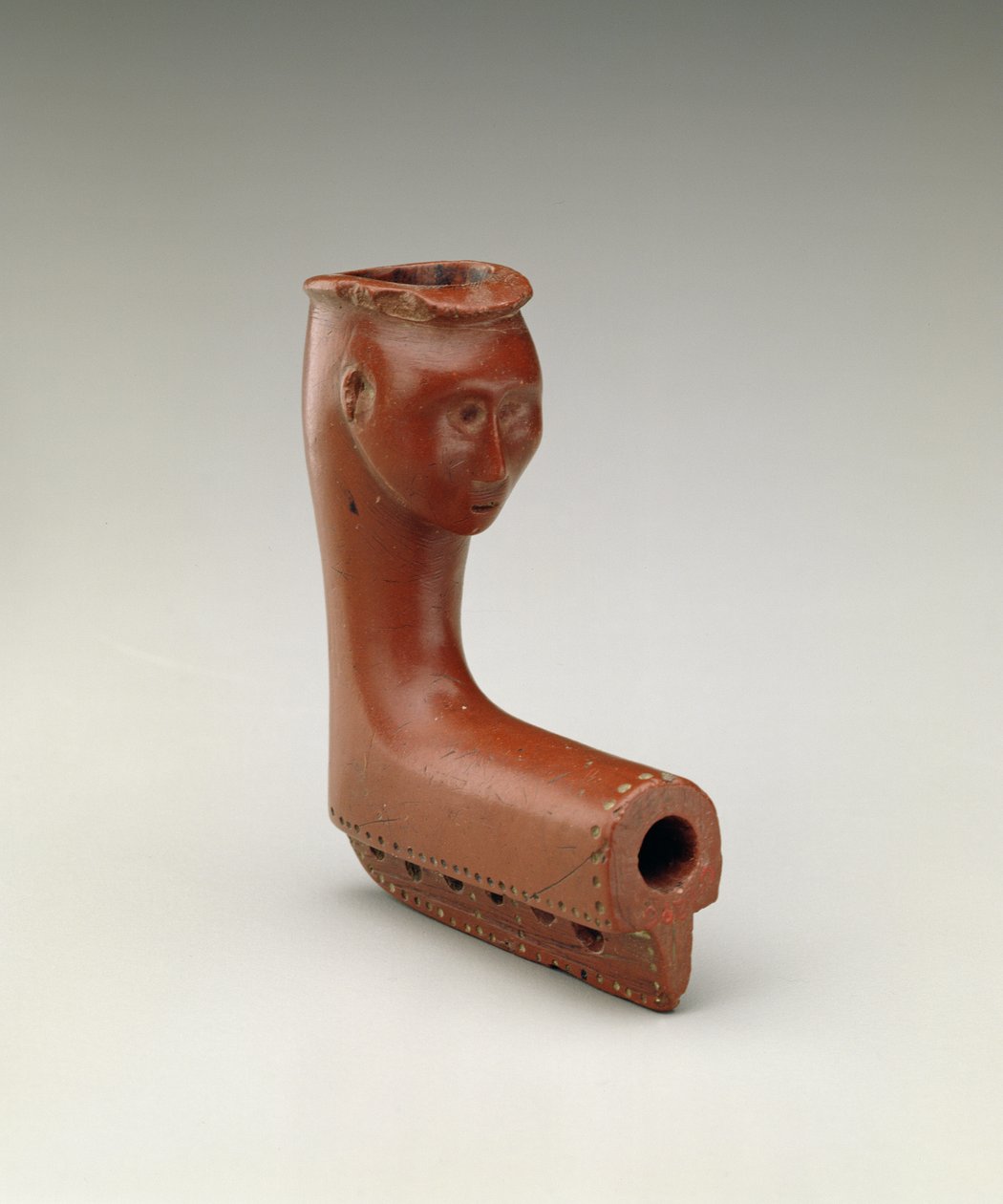 ماسورة ، ميامي ، أمريكي أصلي ، 1750-1800 (منحوتة كاتلينايت) بواسطة المدرسة الأمريكية