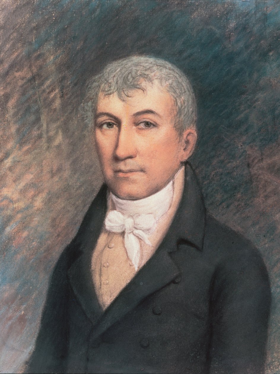 صورة لجيمس مونرو (1758-1831) (باستيل على ورق) بواسطة المدرسة الأمريكية