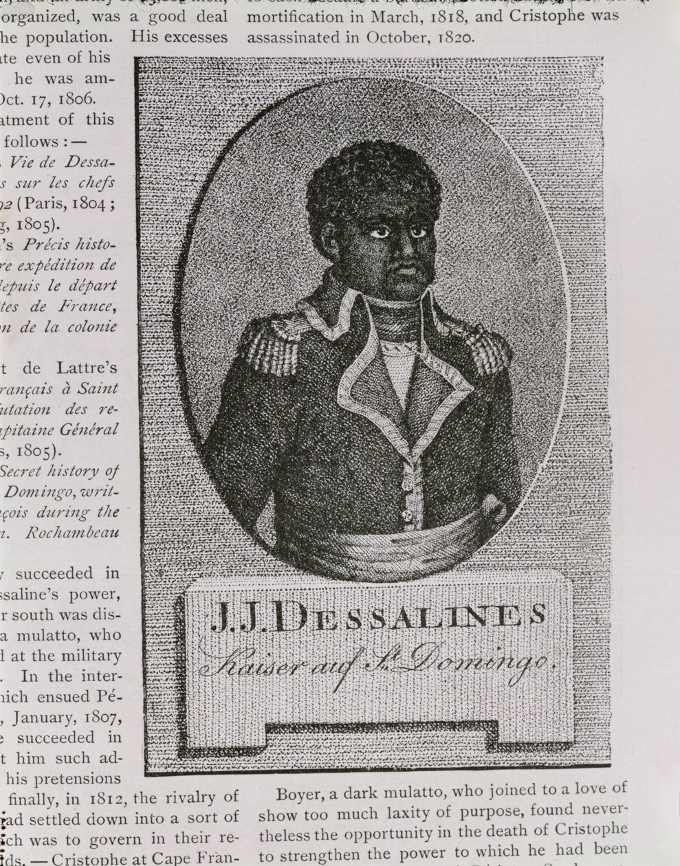 صورة جان جاك ديسالين (c.1758-1806) بواسطة المدرسة الأمريكية