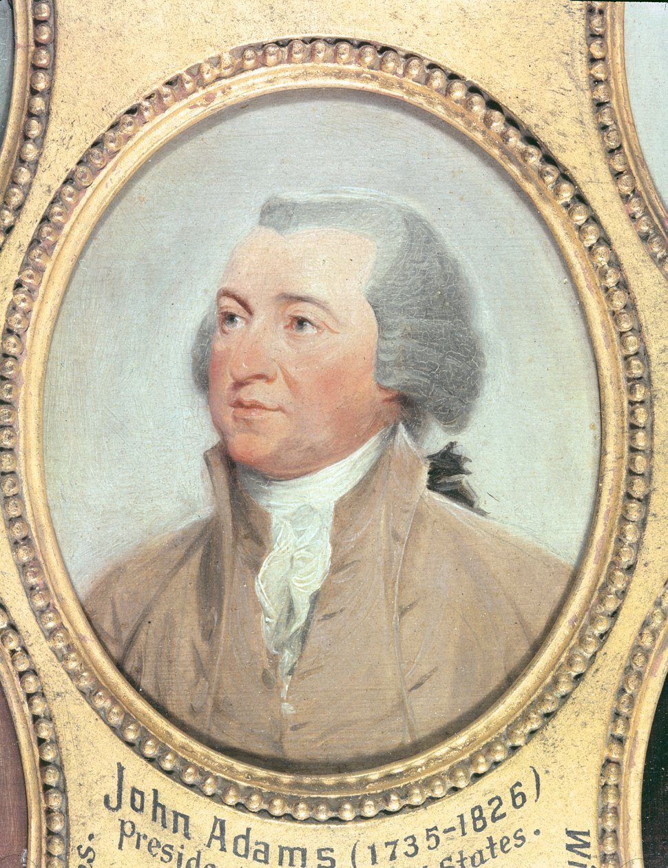 صورة جون آدامز (1735-1826) بواسطة المدرسة الأمريكية