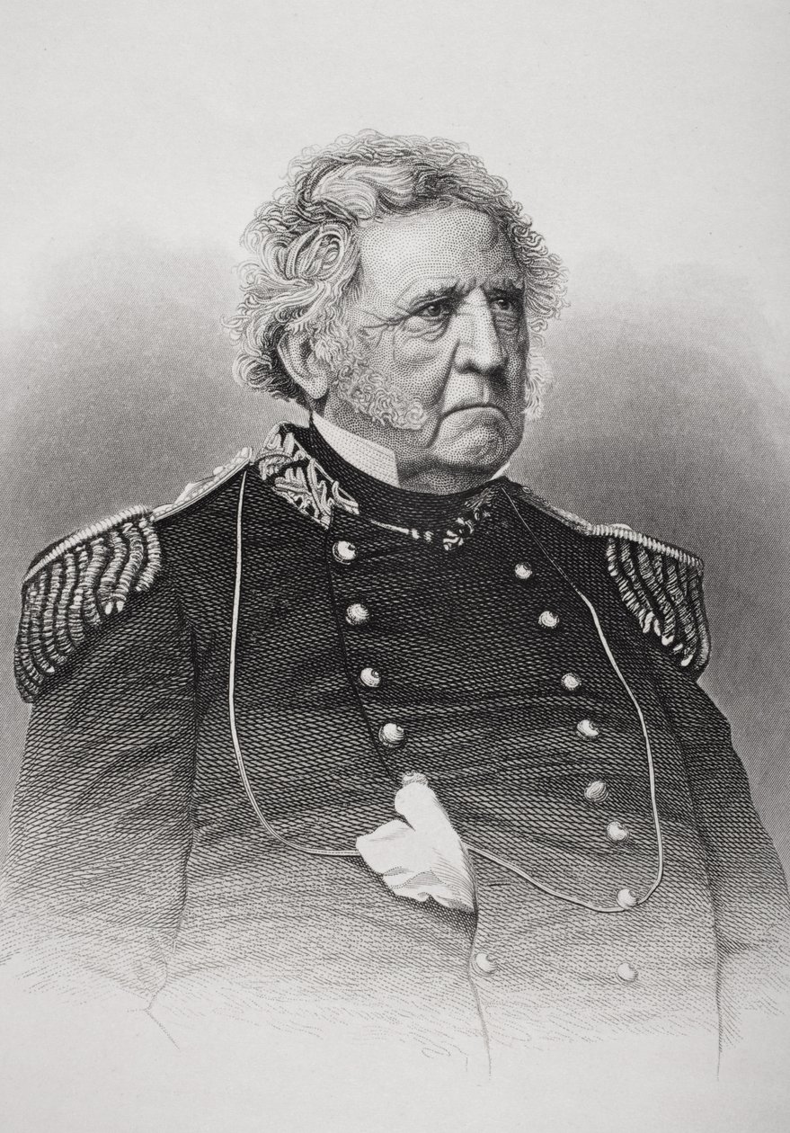صورة وينفيلد سكوت (1786-1866) بواسطة المدرسة الأمريكية