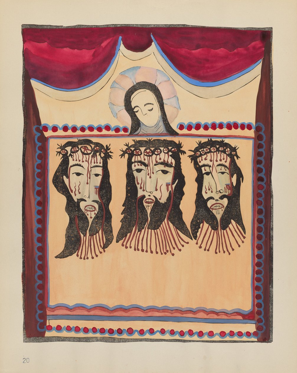 اللوحة 20 (البديل): Saint Veronica: From Portfolio "Spanish Colonial Designs of New Mexico" بواسطة القرن العشرين الأمريكي