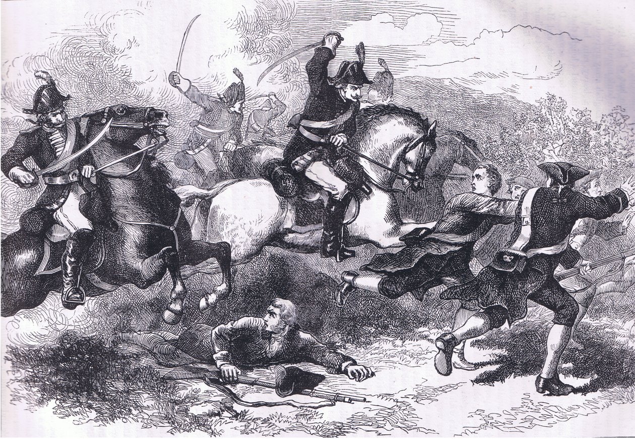روت من المجندين المخلصين ، رسم توضيحي من Cassells History of the United States نشره Cassell، Petter & Galpin، c1900 (litho) بواسطة مدرسة اللغة الإنجليزية الأمريكية