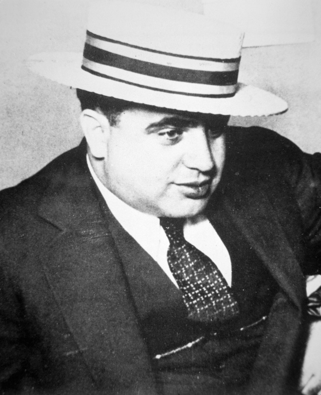 Al Capone (1899-1947) 1928 (b/w photo) بواسطة مصور أمريكي
