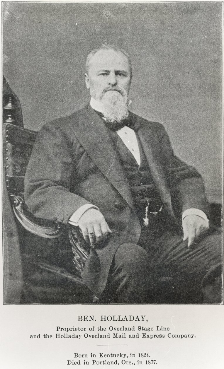 بن هولاداي (1824-77) (صورة ب / ث) بواسطة مصور أمريكي