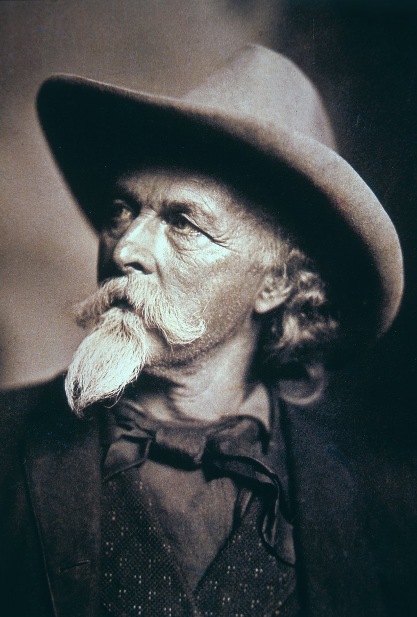 Buffalo Bill (1846-1917) in his latter years (b/w photo) بواسطة مصور أمريكي