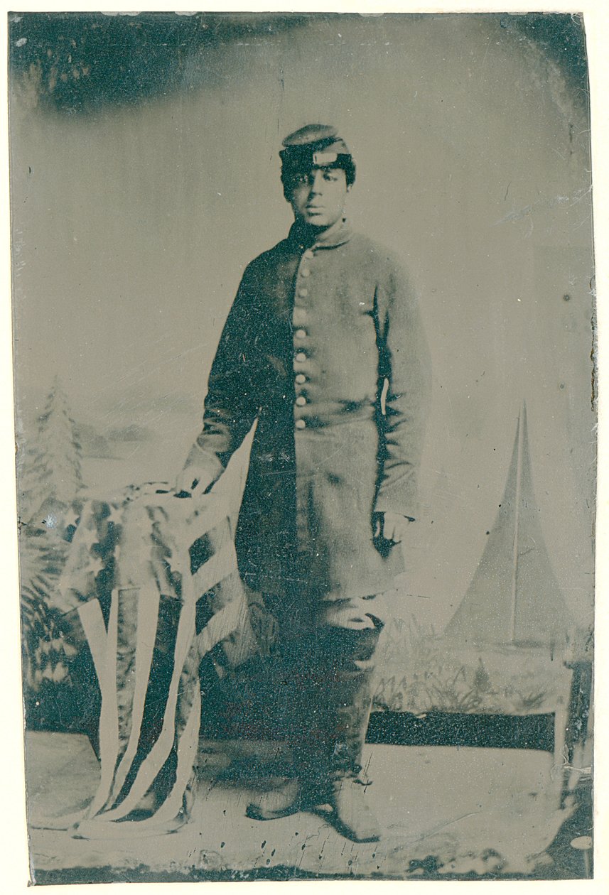 تشارلز هـ. أرنوم ، جندي في فوج مشاة المتطوعين 54 في ماساتشوستس ، 1864 (صورة صغيرة) بواسطة مصور أمريكي