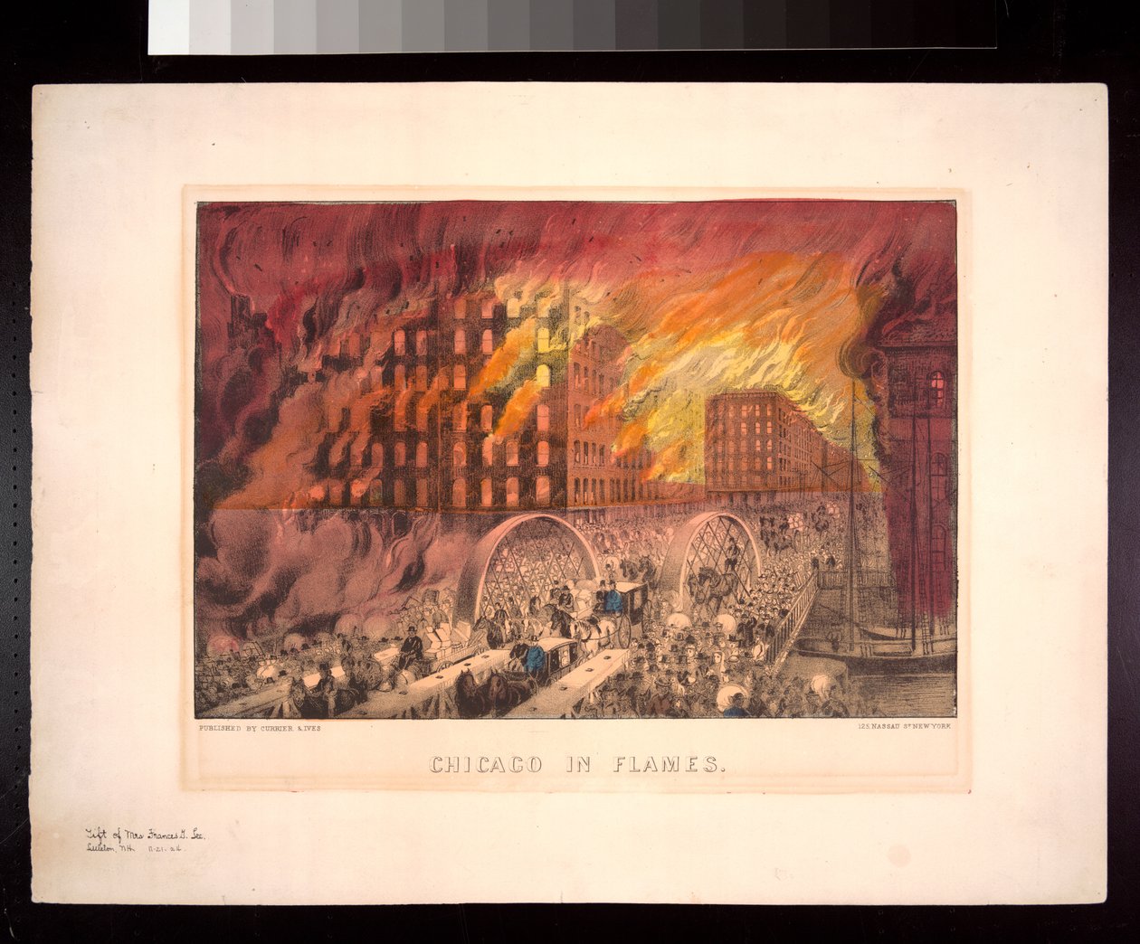 شيكاغو في اللهب ، 1871 بواسطة مصور أمريكي