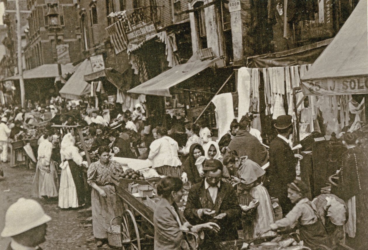 شارع هيستر ، مدينة نيويورك ، 1898 بواسطة مصور أمريكي