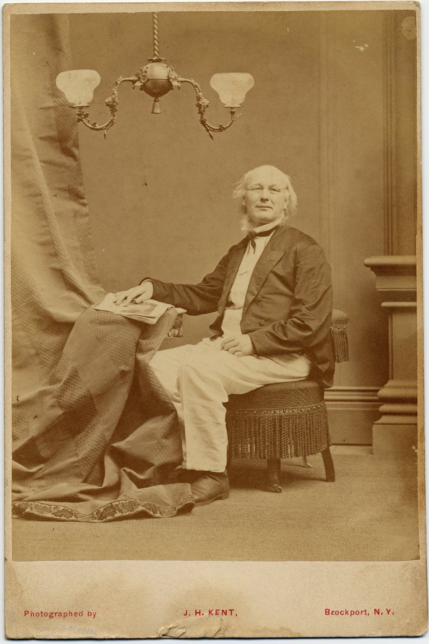 هوراس غريلي (1811-1872) ، محرر سياسي وصحفي أمريكي ، صورة من جيه إتش كينت ، بروكبورت ، نيويورك (صورة زخرفية) بواسطة مصور أمريكي