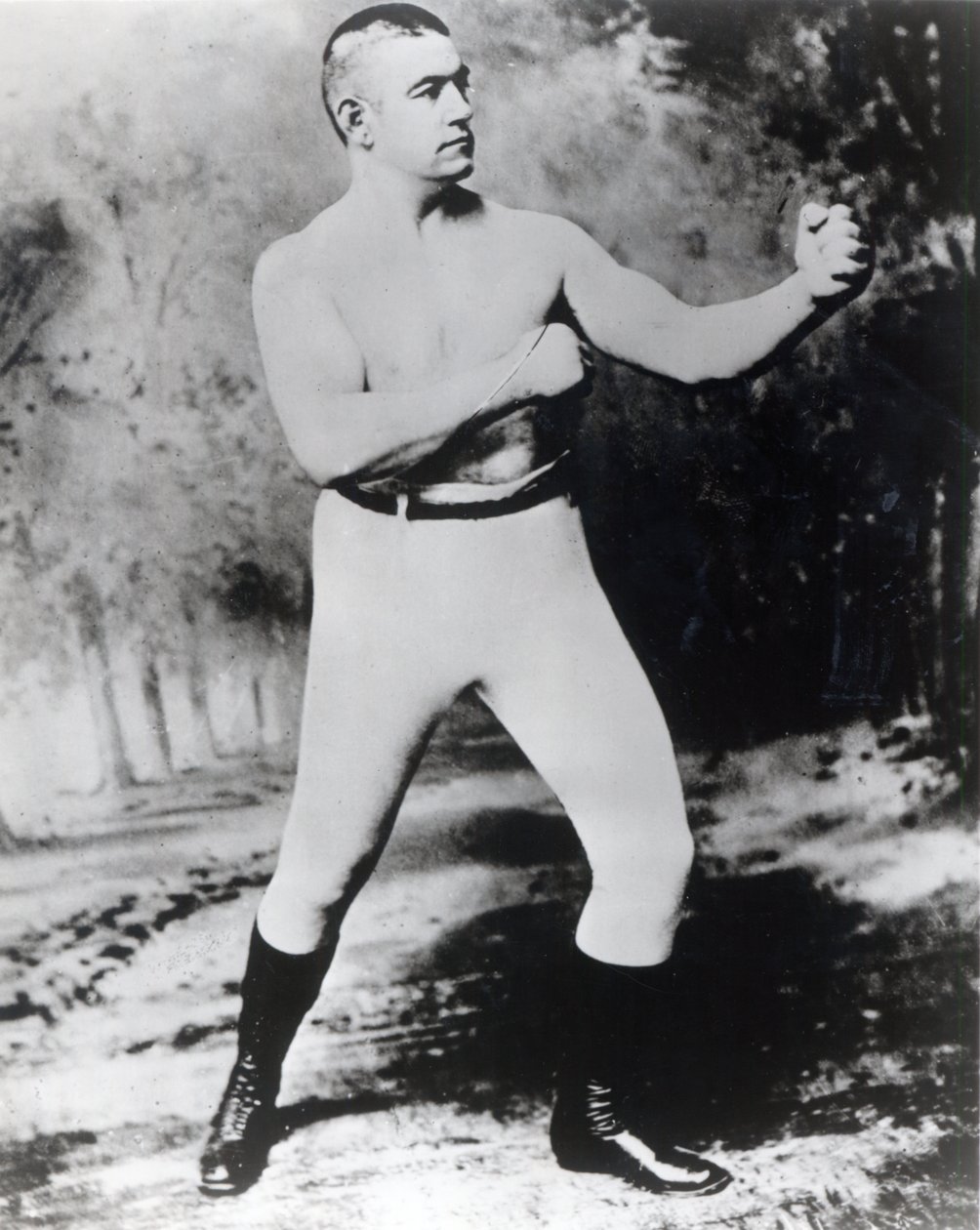 John L. Sullivan (b/w photo) بواسطة مصور أمريكي