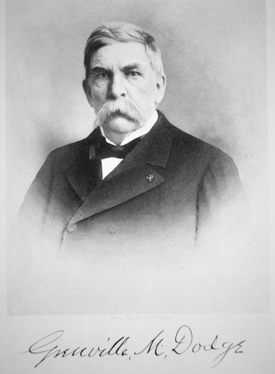 Major General Grenville Dodge (1881-1916) (b/w photo) بواسطة مصور أمريكي