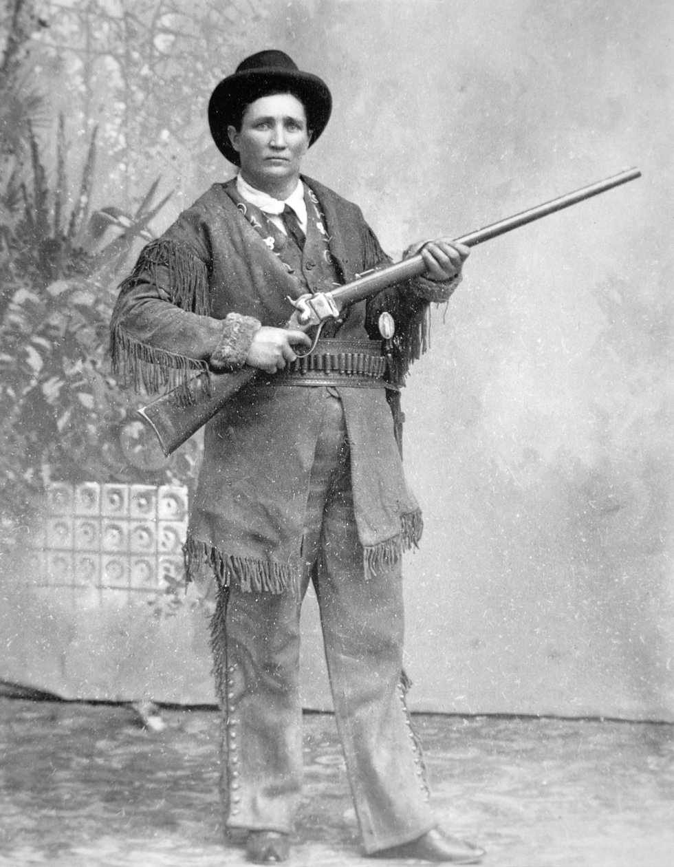 Martha Jane Cannary (Calamity Jane) (1852-1903) (b/w photo) بواسطة مصور أمريكي