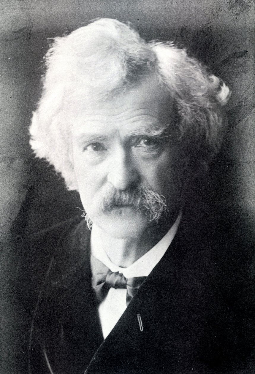 صورة لمارك توين (1835 - 1910). بواسطة مصور أمريكي