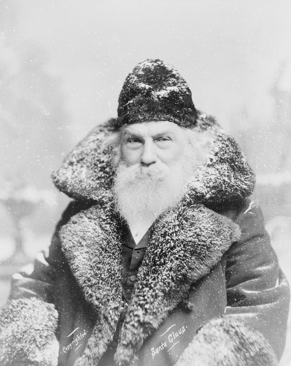 Real-Life Santa Claus ، c.1895 (طباعة فضية) بواسطة مصور أمريكي