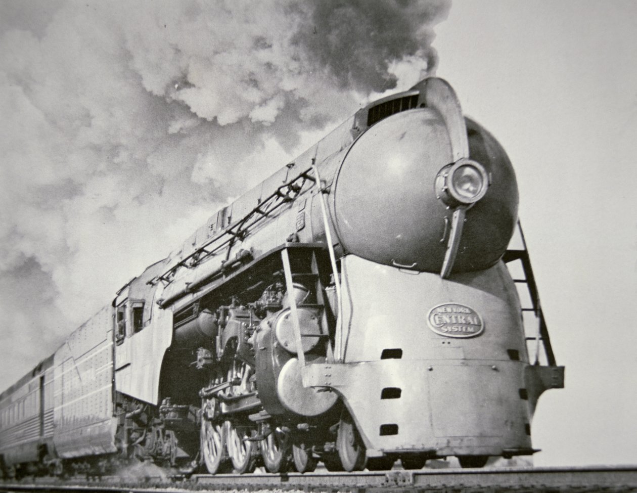`` Empire State Express '' لنظام نيويورك المركزي في عام 1938 (صورة b / w) بواسطة مصور أمريكي