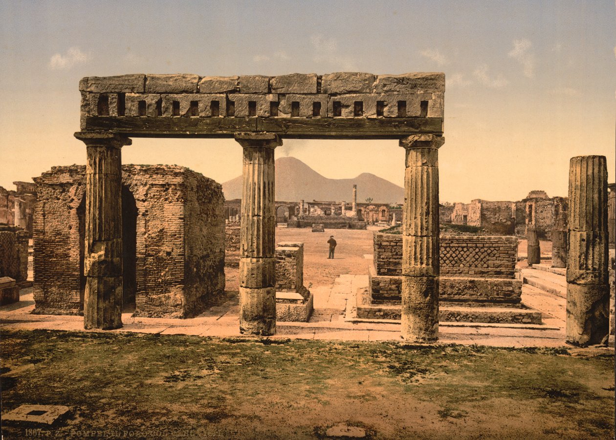 المنتدى ، بومبي ، c1890-1900 (طباعة ضوئية ميكانيكية) بواسطة مصور أمريكي