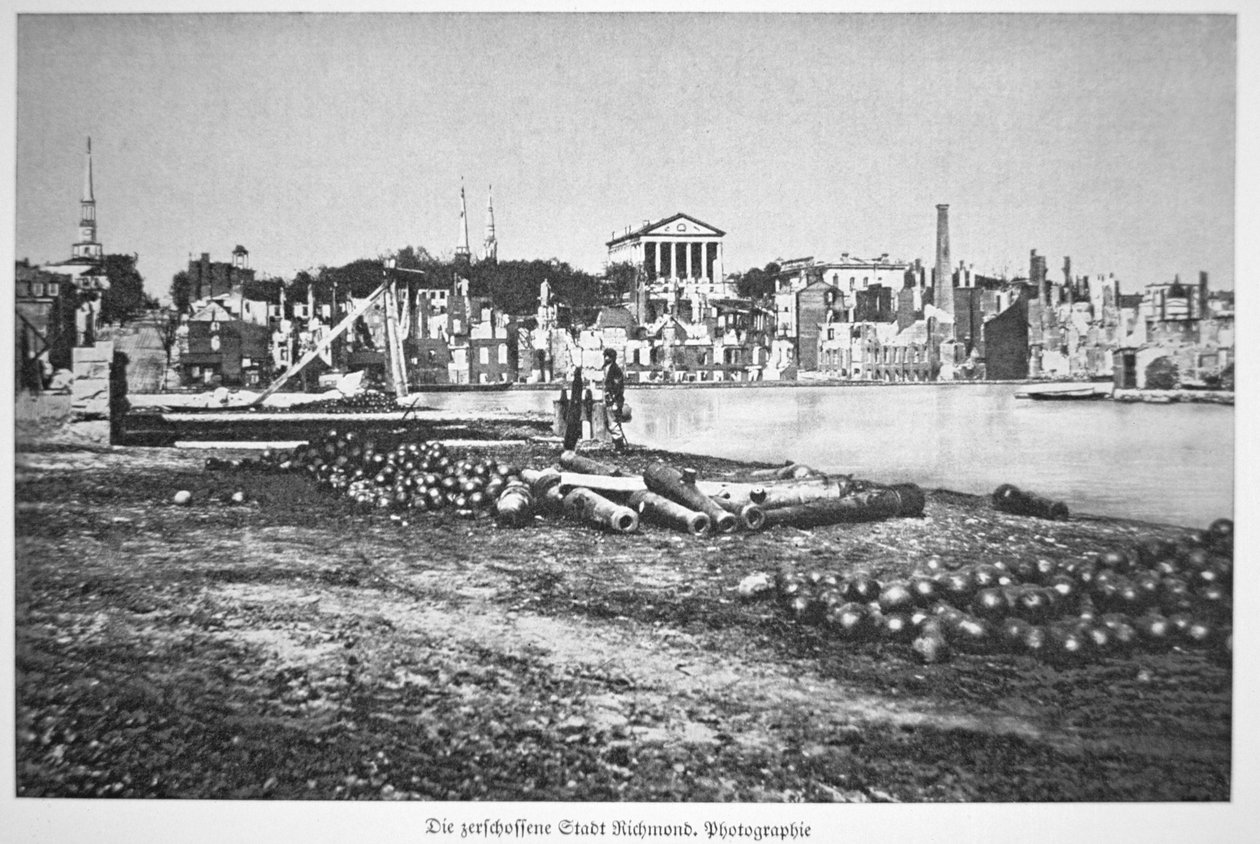 The ruined city of Richmond, Virginia, at the war