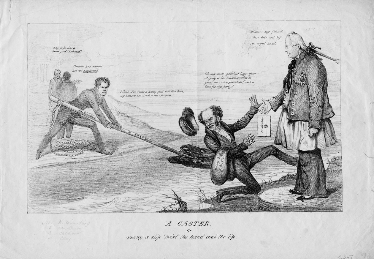 عجلة ، أو ، العديد من الانزلاق تويست اليد والشفة ، 1831 بواسطة المدرسة الأمريكية