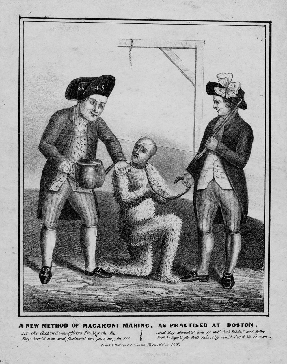 طريقة جديدة لصنع المعكرونة ، كما تمارس في بوسطن ، ج .1836 بواسطة المدرسة الأمريكية