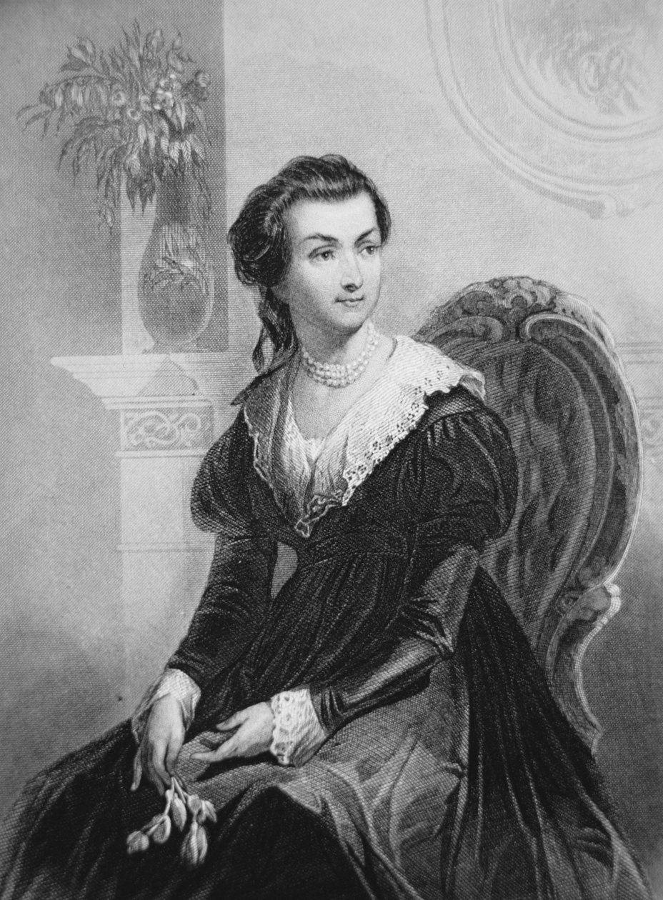 أبيجيل سميث آدامز (1744-1818) (طباعة حجرية) بواسطة المدرسة الأمريكية