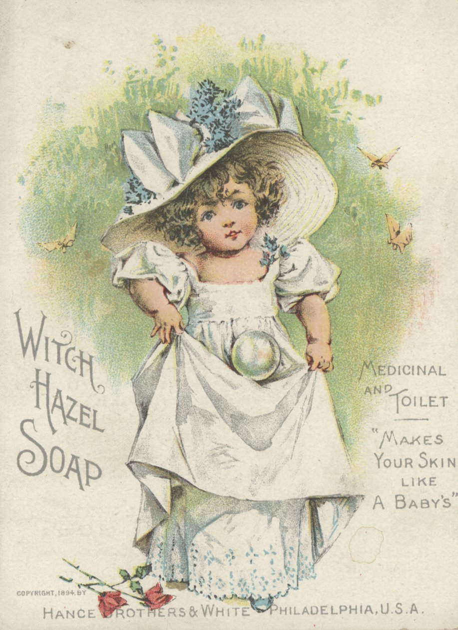 إعلان عن Witch Hazel Soap، Medical and Toilet، 1894 بواسطة المدرسة الأمريكية