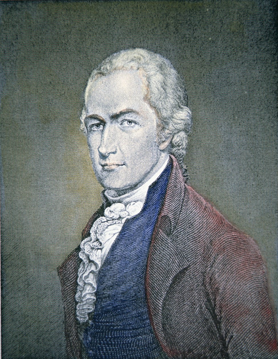 Alexander Hamilton (1755-1804) (coloured engraving) بواسطة المدرسة الأمريكية