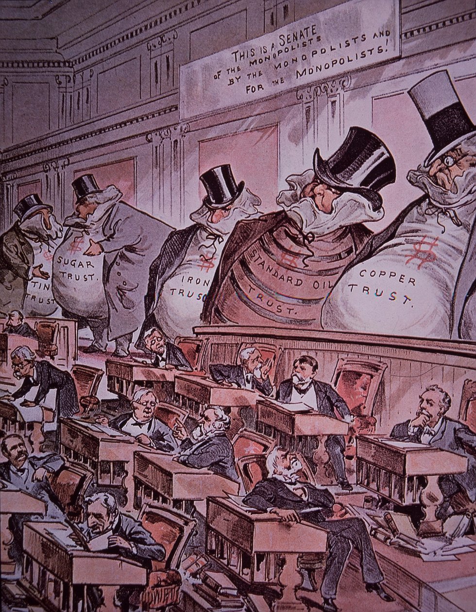 Anti-trust cartoon of 