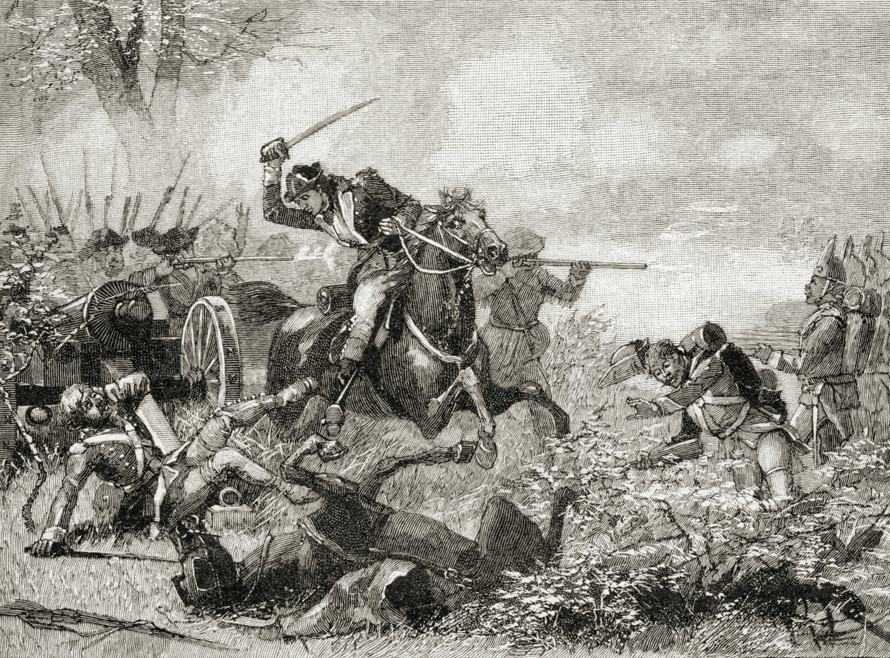 أرنولد في ساراتوجا ، من "تاريخ موجز للولايات المتحدة" ، نشرته شركة AS Barnes und Co. في عام 1885 بواسطة المدرسة الأمريكية