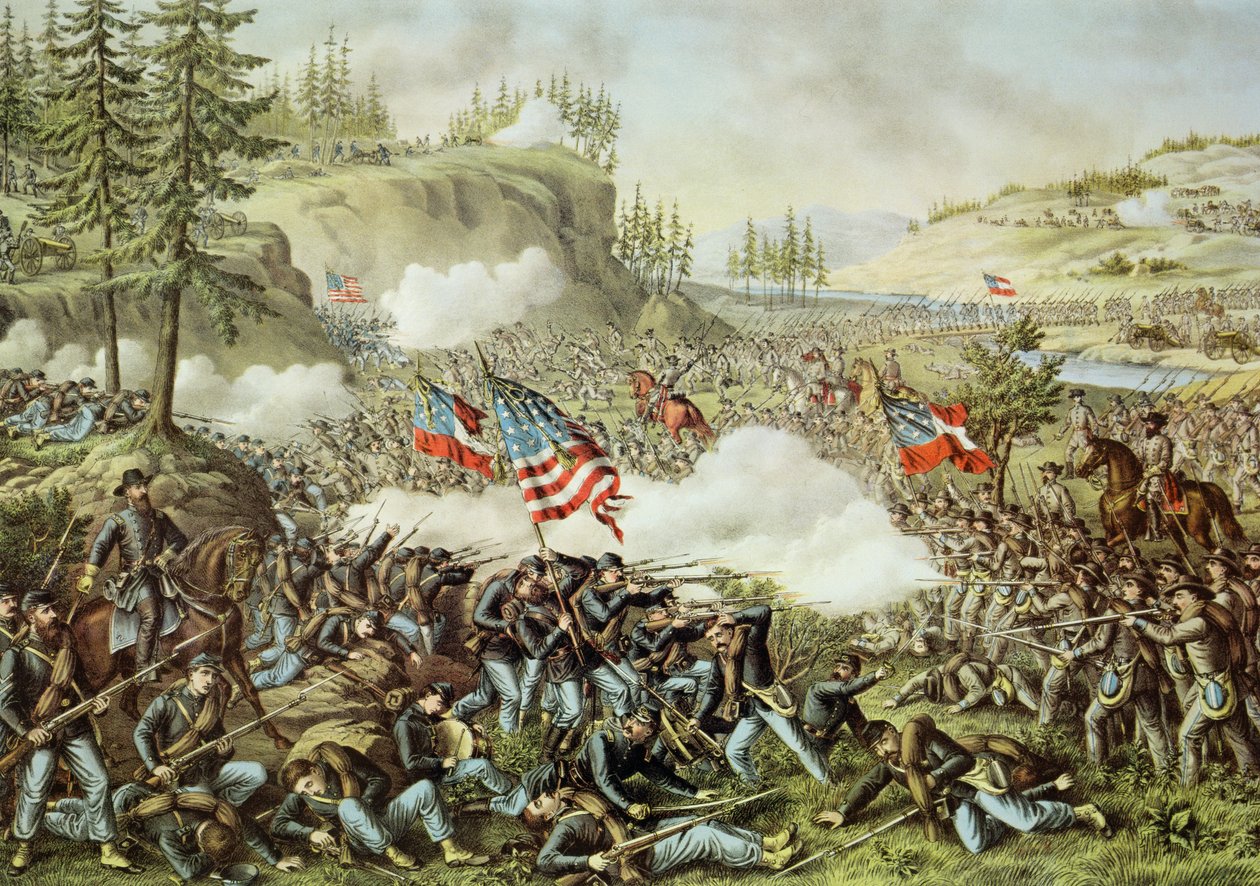 Battle of Chickamauga بواسطة المدرسة الأمريكية