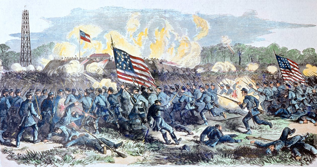 Battle of Secessionville, James Island, South Carolina بواسطة المدرسة الأمريكية