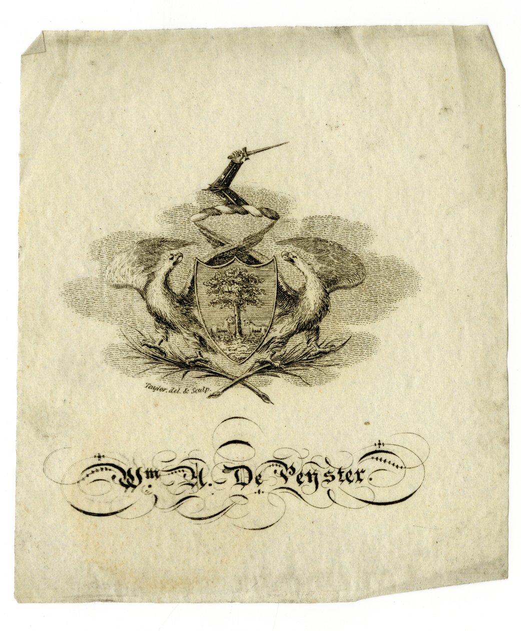 كتاب ويليام أكستيل دي بيستر (1793-1856) ، c.1840 بواسطة المدرسة الأمريكية