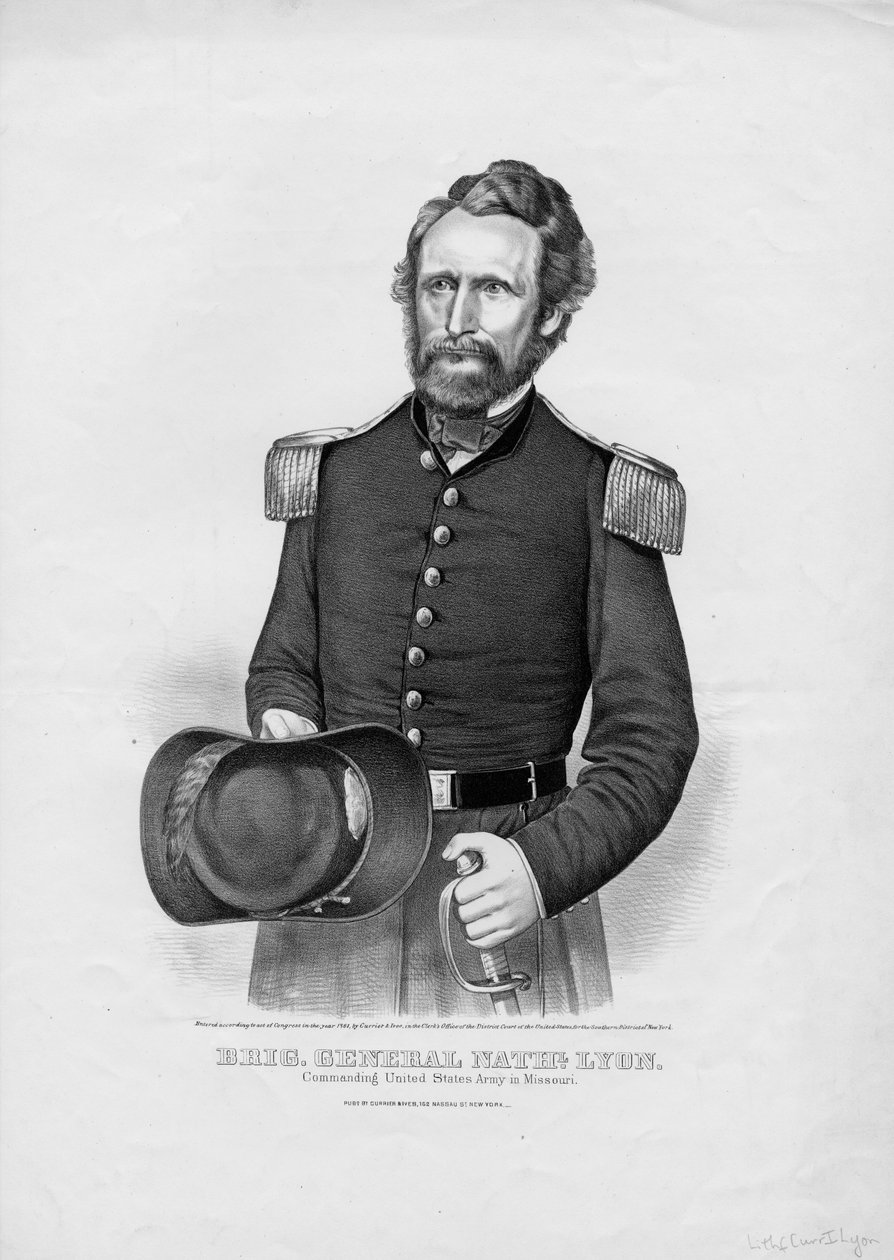 العميد. الجنرال نثل. ليون ، حانة. بواسطة Currier & Ives ، 1861 بواسطة المدرسة الأمريكية