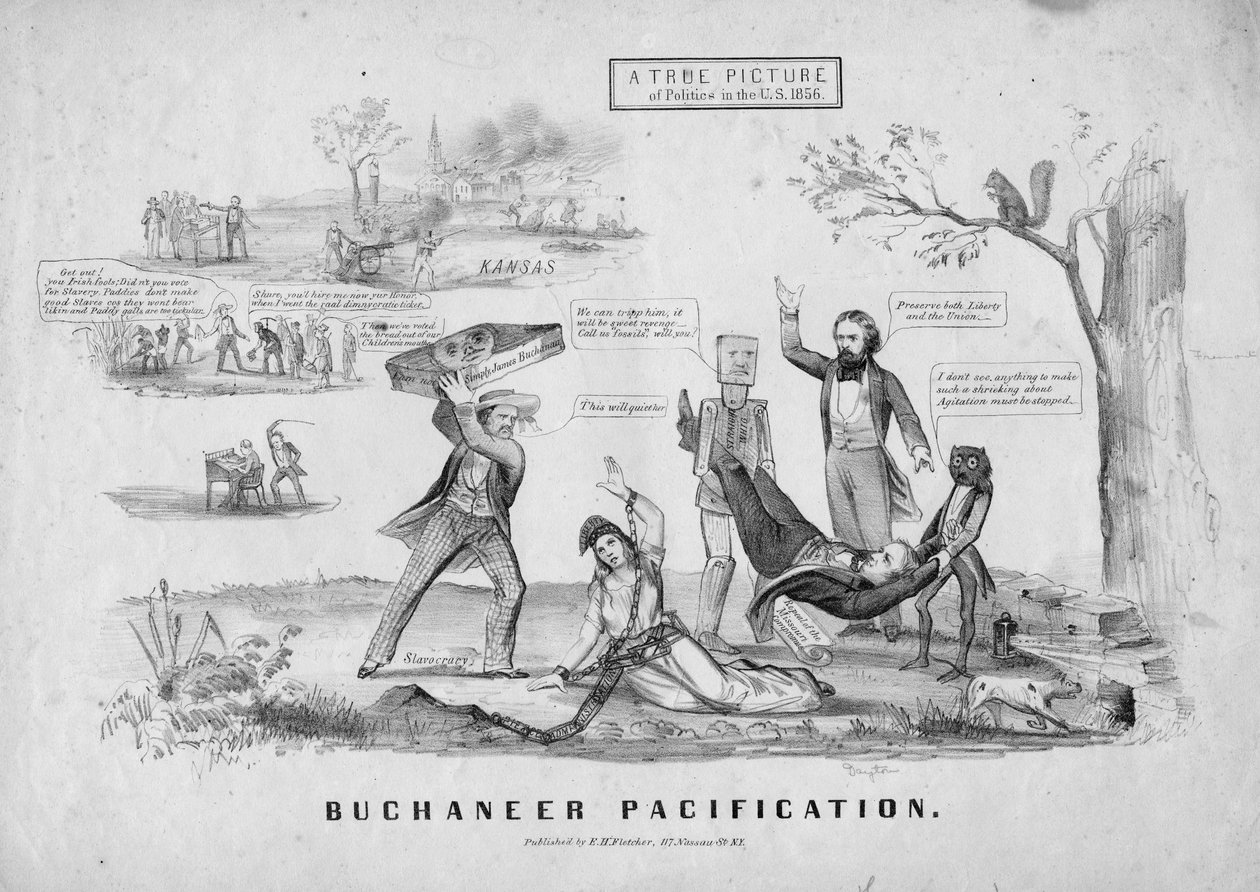 تهدئة بوكانير ؛ نشرته EH Fletcher، New York، c.1856 بواسطة المدرسة الأمريكية