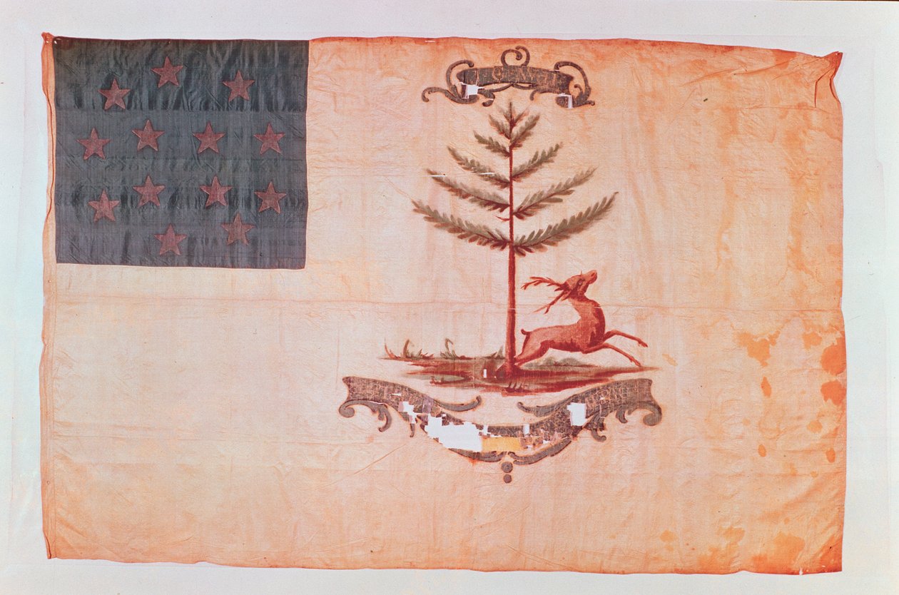 علم باكز أمريكا ، c.1787 بواسطة المدرسة الأمريكية